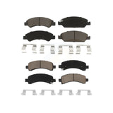 Front Rear Ceramic Brake Pads Kit For 2009-2014 Chevrolet Express 1500 GMC Savana KCX-100224