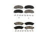 Front Rear Ceramic Brake Pads Kit For Ford F-250 Super Duty F-350 KCX-100229
