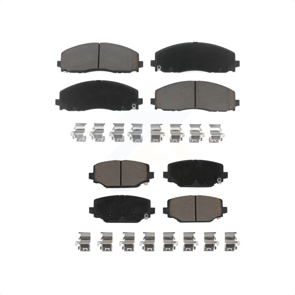 Front Rear Ceramic Brake Pads Kit For Dodge Grand Caravan Journey Chrysler Town & Country Ram C/V Volkswagen Routan KCX-100232