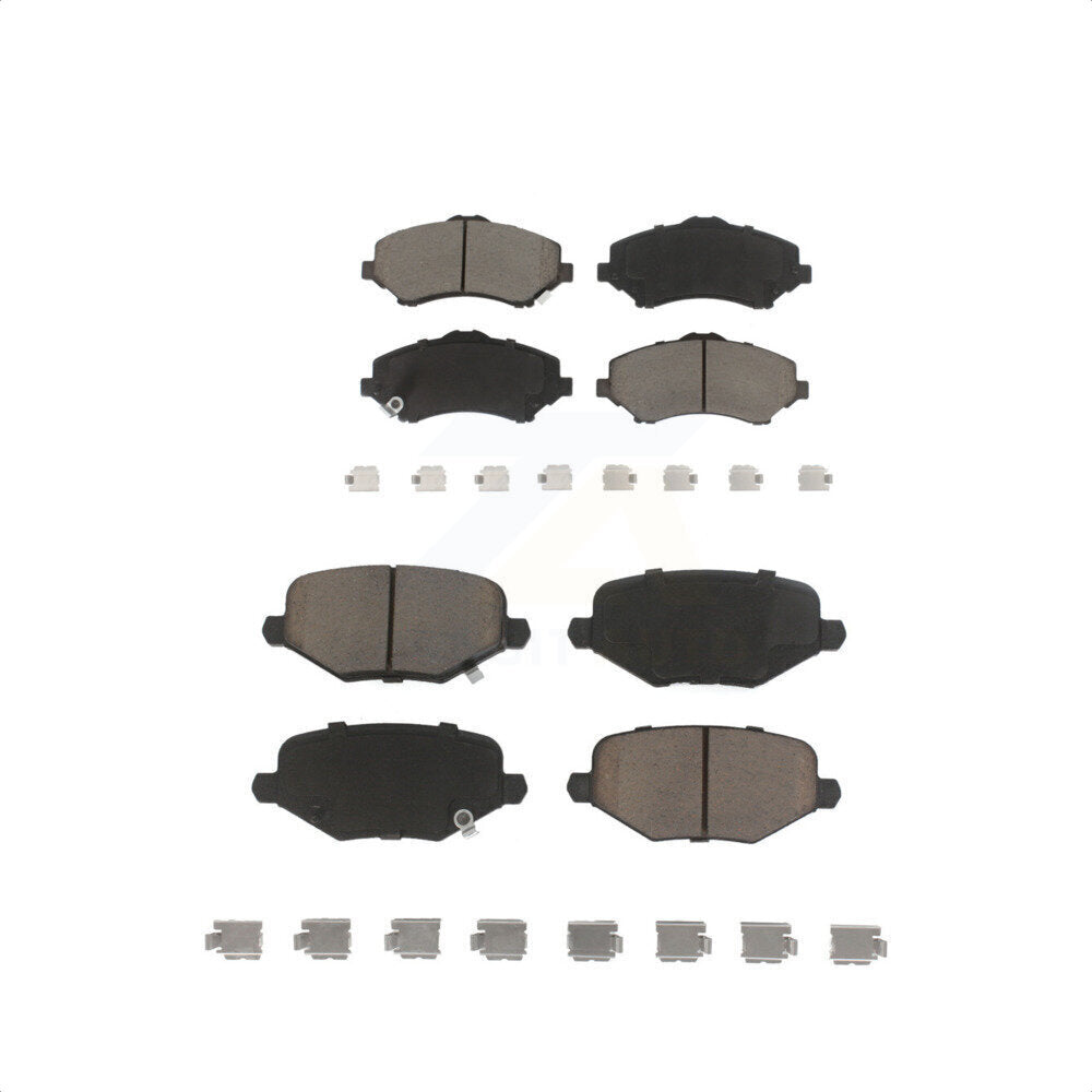 Front Rear Ceramic Brake Pads Kit For Dodge Grand Caravan Chrysler Town & Country Journey Ram C/V Volkswagen Routan KCX-100234