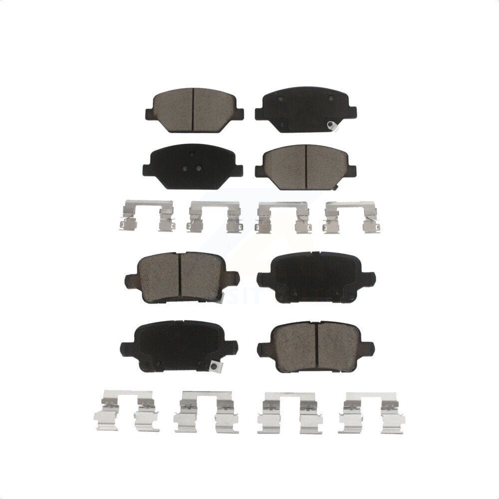 Front Rear Ceramic Brake Pads Kit For Chevrolet Equinox GMC Terrain Buick LaCrosse Regal TourX Sportback KCX-100237