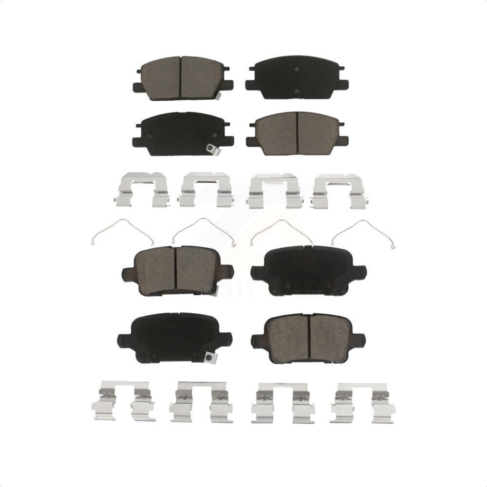 Front Rear Ceramic Brake Pads Kit For Chevrolet Equinox Malibu GMC Terrain Buick LaCrosse Regal TourX Sportback KCX-100238