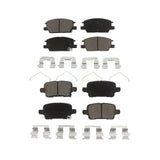 Front Rear Ceramic Brake Pads Kit For Chevrolet Equinox Malibu GMC Terrain Buick LaCrosse Regal TourX Sportback KCX-100238