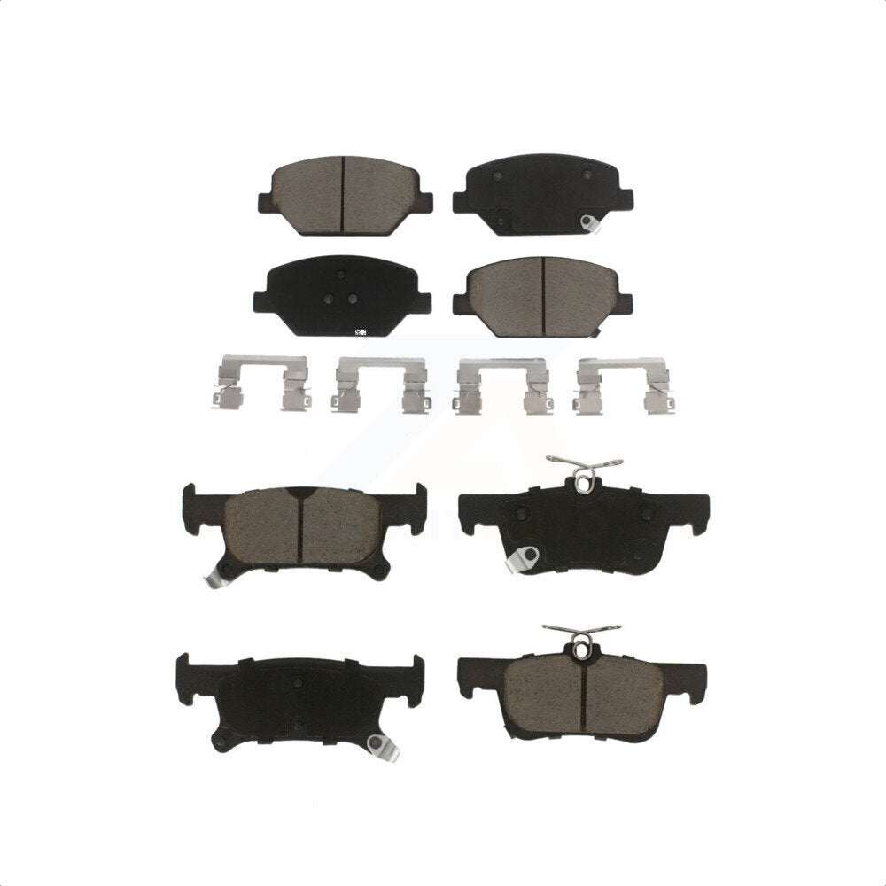 Front Rear Ceramic Brake Pads Kit For 2016-2019 Buick Envision With 288mm Diameter Rotor KCX-100240