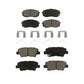 Front Rear Ceramic Brake Pads Kit For Kia Optima Hyundai Sonata Niro EV Kona Electric KCX-100246