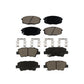 Front Rear Ceramic Brake Pads Kit For Kia Soul Forte Hyundai Elantra GT Kona Forte5 KCX-100248