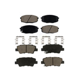 Front Rear Ceramic Brake Pads Kit For Kia Soul Forte Hyundai Elantra GT Kona Forte5 KCX-100248