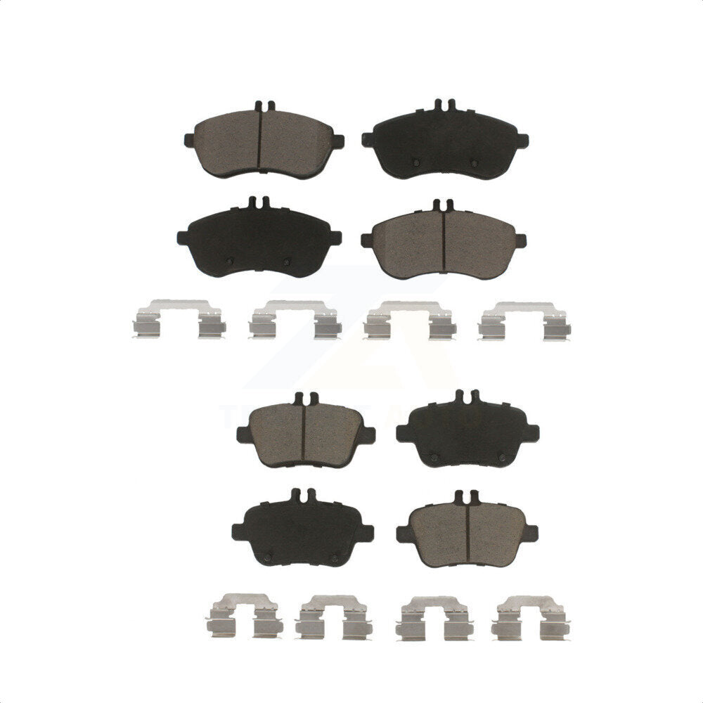 Front Rear Ceramic Brake Pads Kit For 2012-2015 Mercedes-Benz SLK250 Without Sport Package KCX-100263