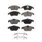 Front Rear Ceramic Brake Pads Kit For Mercedes-Benz E350 C300 C250 C350 E550 E400 KCX-100265