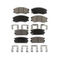 Front Rear Ceramic Brake Pads Kit For Chevrolet Equinox Saturn Vue Captiva Sport Pontiac Torrent Suzuki XL-7 KCX-100273