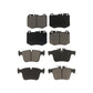 Front Rear Ceramic Brake Pads Kit For Mercedes-Benz C300 C400 C350e KCX-100286
