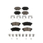 Front Rear Ceramic Brake Pads Kit For Lexus IS250 KCX-100287