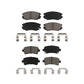 Front Rear Ceramic Brake Pads Kit For Chevrolet Malibu Buick Impala LaCrosse Regal Limited Saab 9-5 Allure KCX-100302