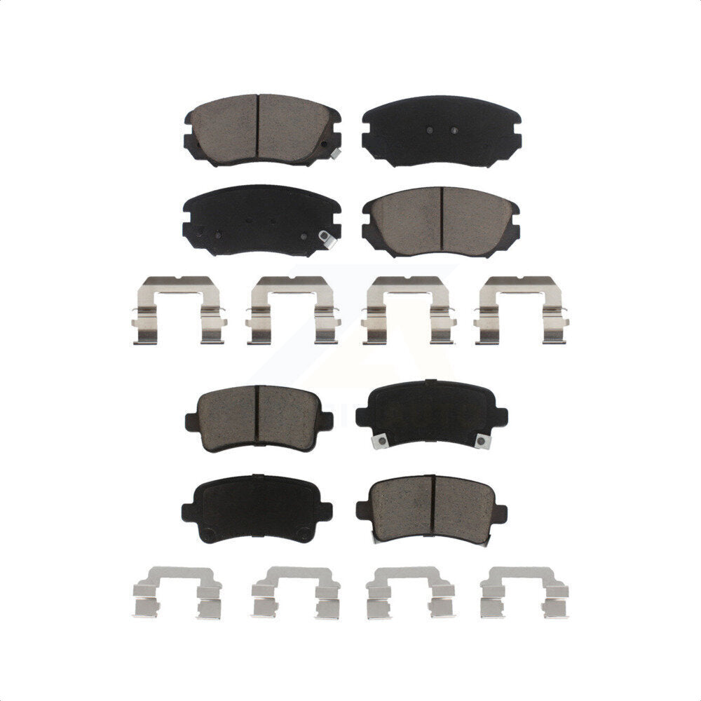 Front Rear Ceramic Brake Pads Kit For Chevrolet Malibu Buick Impala LaCrosse Regal Limited Saab 9-5 Allure KCX-100302