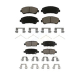 Front Rear Ceramic Brake Pads Kit For Nissan Rogue Maxima Sentra Select Juke KCX-100304
