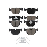 Front Rear Ceramic Brake Pads Kit For BMW X5 740iL Land Rover Range 740i M5 KCX-100319