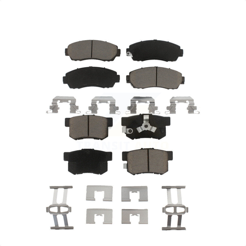Front Rear Ceramic Brake Pads Kit For Honda CR-V Accord Crosstour Acura RDX KCX-100344
