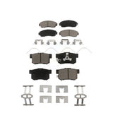Front Rear Ceramic Brake Pads Kit For Honda CR-V Crosstour Accord KCX-100345