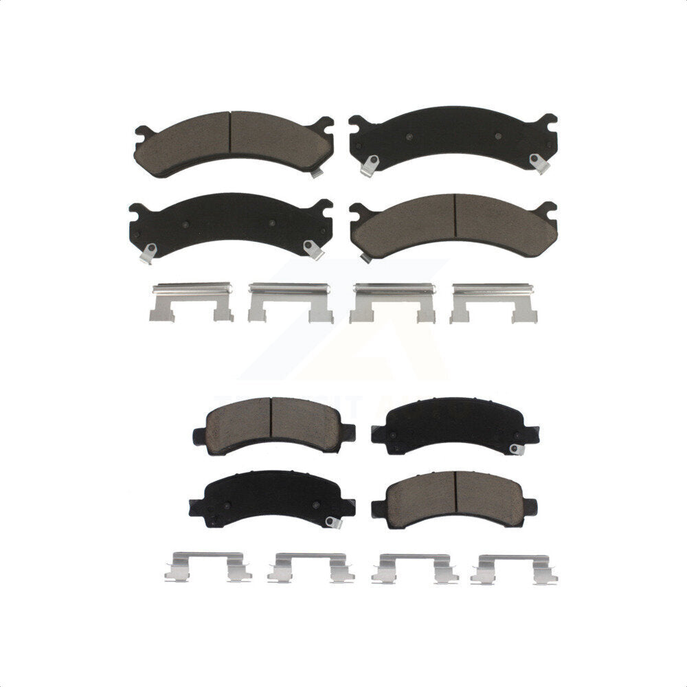 Front Rear Ceramic Brake Pads Kit For Chevrolet Express 3500 2500 GMC Savana 4500 KCX-100352
