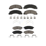 Front Rear Ceramic Brake Pads Kit For Ford F-250 Super Duty F-350 Excursion KCX-100376