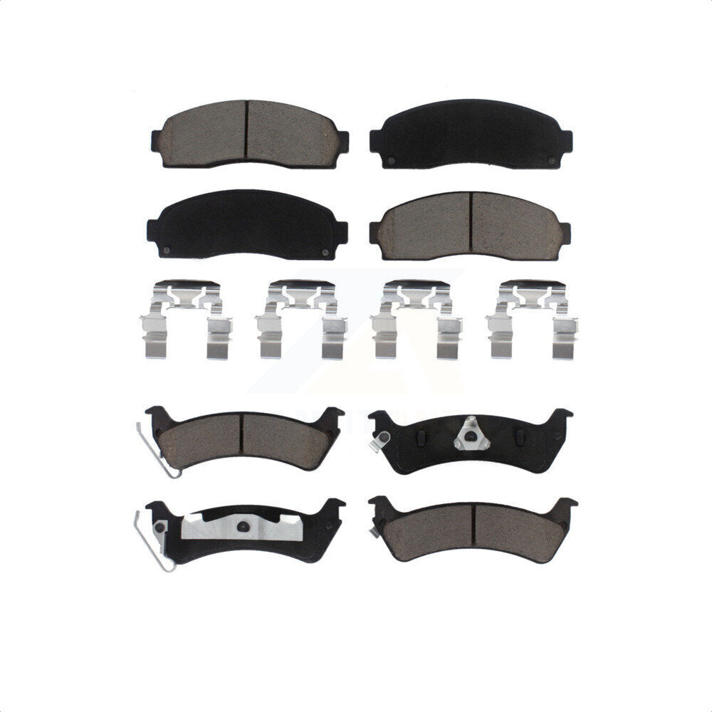 Front Rear Ceramic Brake Pads Kit For Ford Explorer Sport Trac KCX-100377
