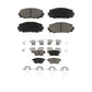 Front Rear Ceramic Brake Pads Kit For Toyota Yaris KCX-100382