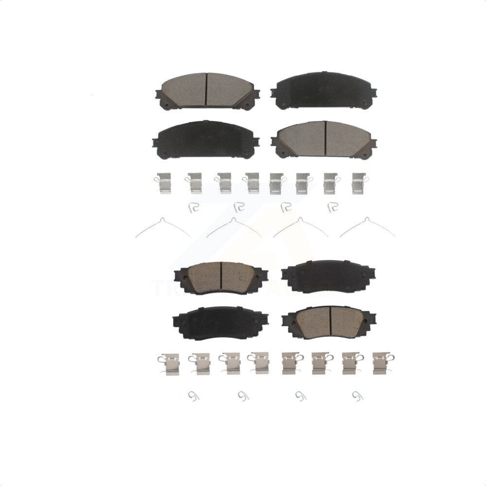Front Rear Ceramic Brake Pads Kit For Lexus RX350 RX450h RX350L RX450hL KCX-100386