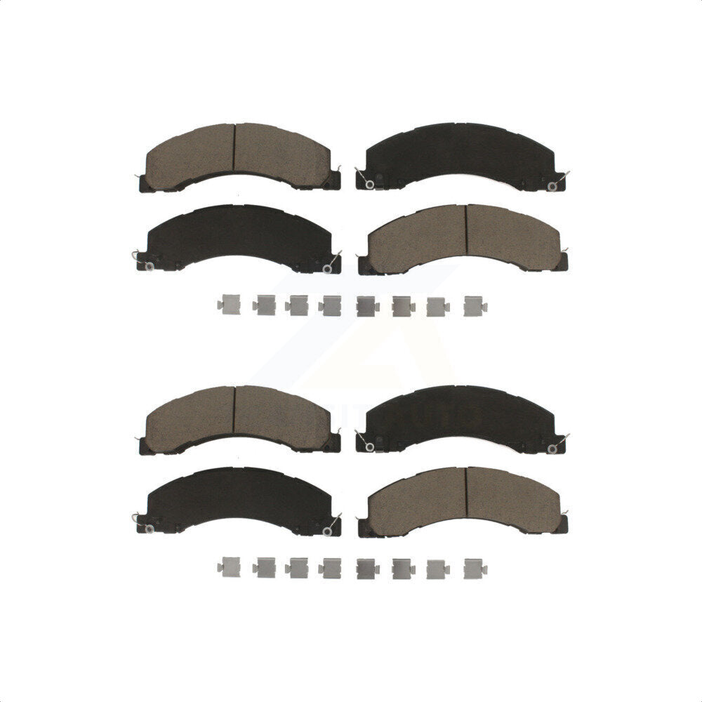 Front Rear Ceramic Brake Pads Kit For Ram 5500 Dodge Sterling Truck 4500 Bullet 45 55 KCX-100399