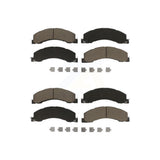 Front Rear Ceramic Brake Pads Kit For Ram 5500 Dodge Sterling Truck 4500 Bullet 45 55 KCX-100399