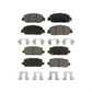 Front Rear Ceramic Brake Pads Kit For 2016-2022 Honda HR-V KCX-100403