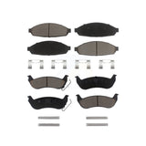 Front Rear Ceramic Brake Pads Kit For Ford Crown Victoria Mercury Grand Marquis Lincoln Town Car Marauder KCX-100405