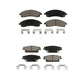 Front Rear Ceramic Brake Pads Kit For Cadillac SRX CTS STS KCX-100416