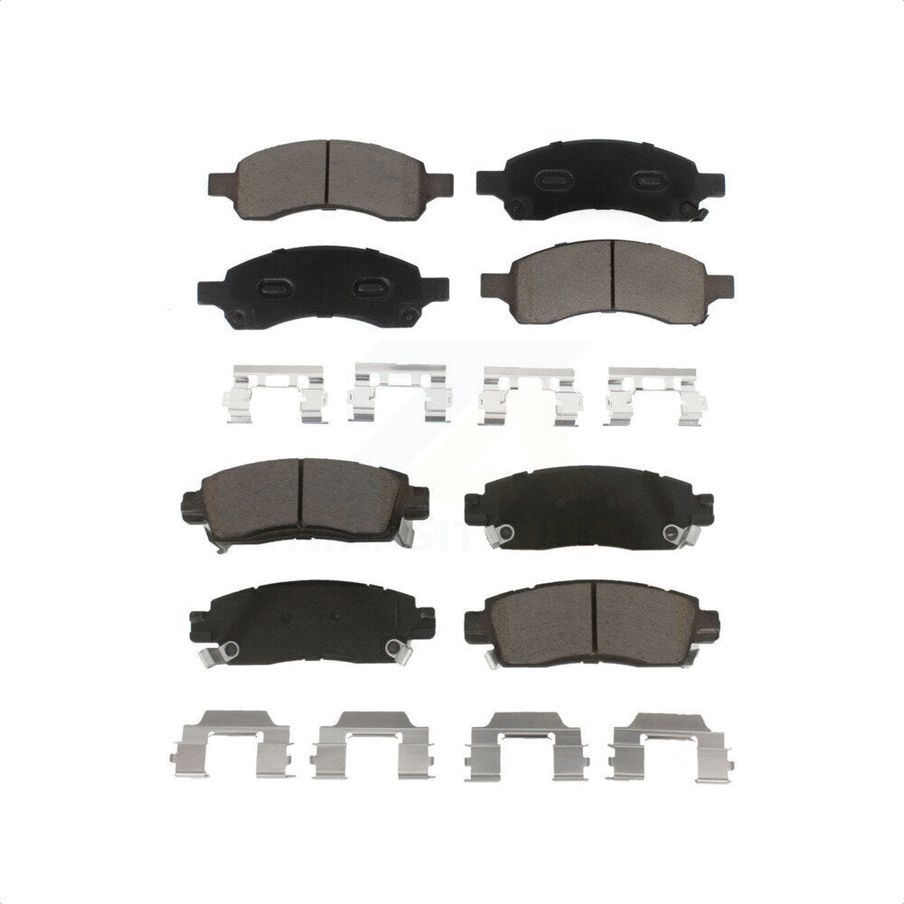 Front Rear Ceramic Brake Pads Kit For Chevrolet Traverse GMC Acadia Buick Enclave Saturn Outlook Limited KCX-100422