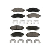 Front Rear Ceramic Brake Pads Kit For Chevrolet Traverse GMC Acadia Buick Enclave Saturn Outlook Limited KCX-100422