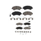 Front Rear Ceramic Brake Pads Kit For Ram ProMaster 1500 2500 3500 KCX-100423