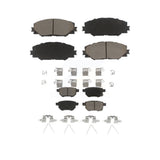 Front Rear Ceramic Brake Pads Kit For Scion Toyota tC Matrix Pontiac Vibe Corolla iM KCX-100431