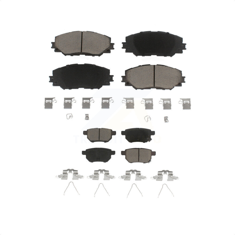 Front Rear Ceramic Brake Pads Kit For Toyota Corolla Scion xB Matrix Pontiac Vibe KCX-100432