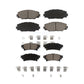 Front Rear Ceramic Brake Pads Kit For 2016-2020 Toyota Mirai KCX-100433