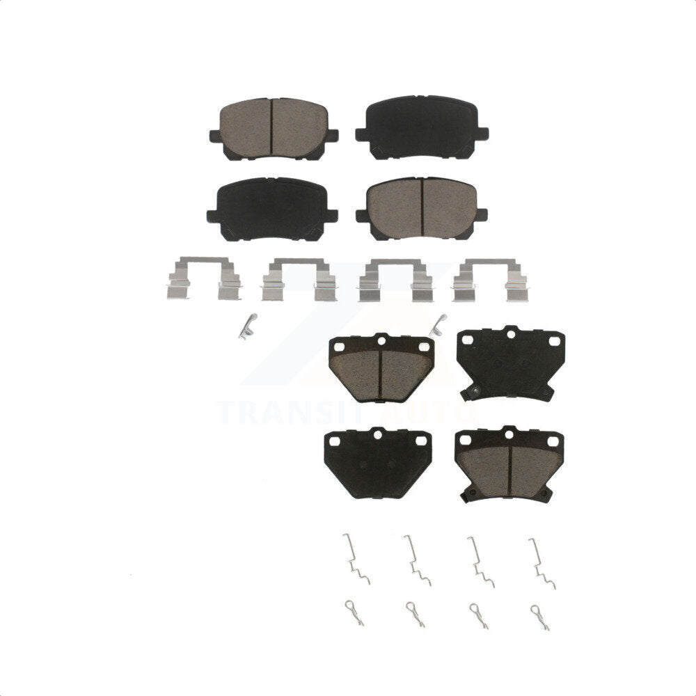 Front Rear Ceramic Brake Pads Kit For Toyota Corolla Matrix Pontiac Vibe KCX-100440