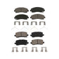 Front Rear Ceramic Brake Pads Kit For 2015-2020 Acura TLX KCX-100455