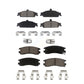 Front Rear Ceramic Brake Pads Kit For Pontiac Grand Am Oldsmobile Alero Cutlass KCX-100456