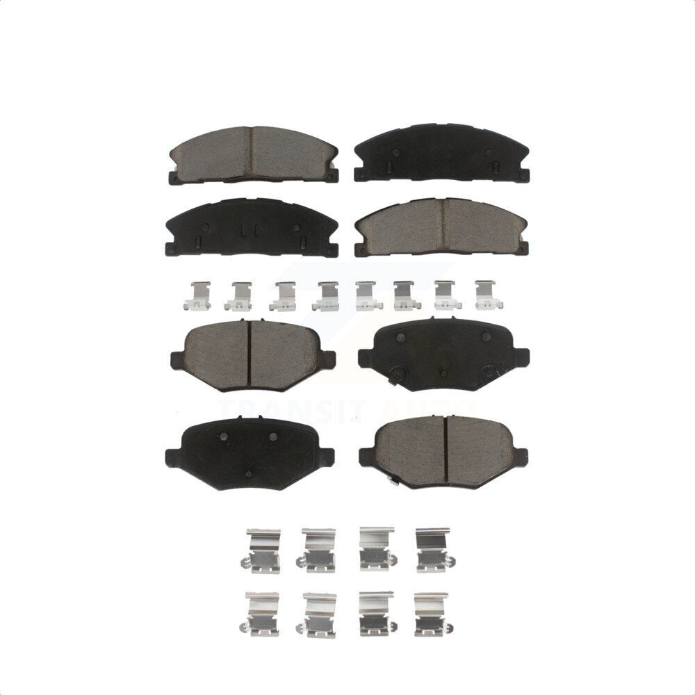 Front Rear Ceramic Brake Pads Kit For Ford Explorer Taurus Flex Police Interceptor Sedan Lincoln MKS Special Service KCX-100471