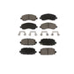 Front Rear Ceramic Brake Pads Kit For 2017 Jeep Compass With Code BR3 KCX-100479