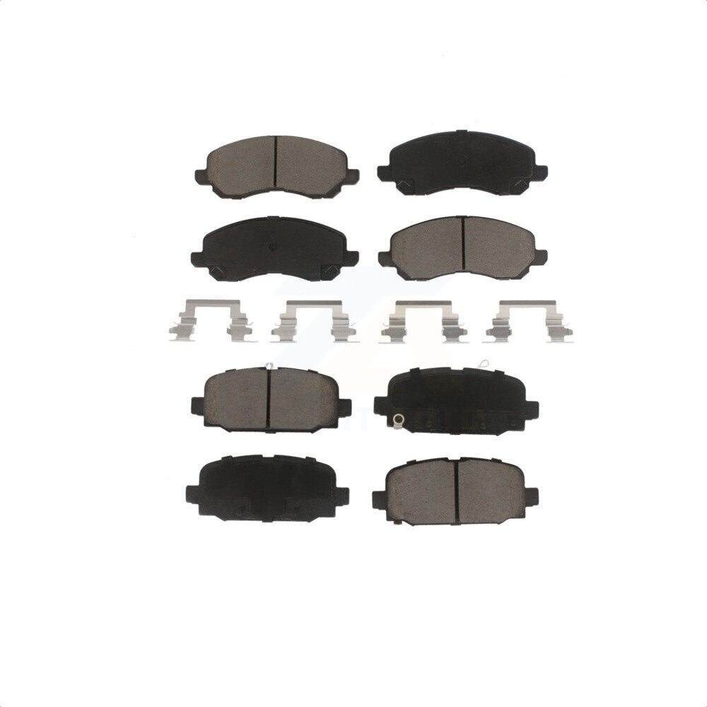 Front Rear Ceramic Brake Pads Kit For 2017 Jeep Compass With Code BR3 KCX-100479