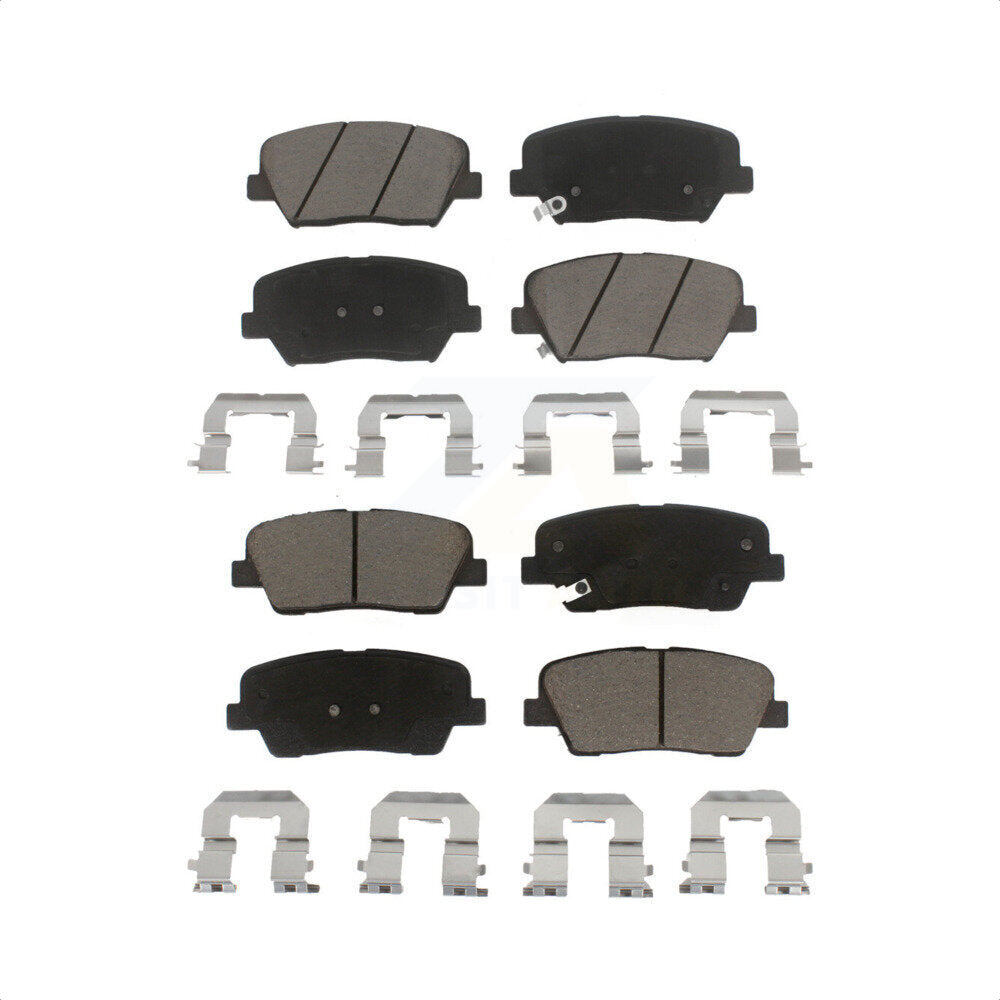 Front Rear Ceramic Brake Pads Kit For Kia Sorento Hyundai Santa Fe Sport KCX-100485
