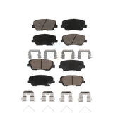 Front Rear Ceramic Brake Pads Kit For Kia Sorento Hyundai Santa Fe Sport KCX-100507