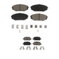 Front Rear Ceramic Brake Pads Kit For Honda Odyssey Acura MDX KCX-100508