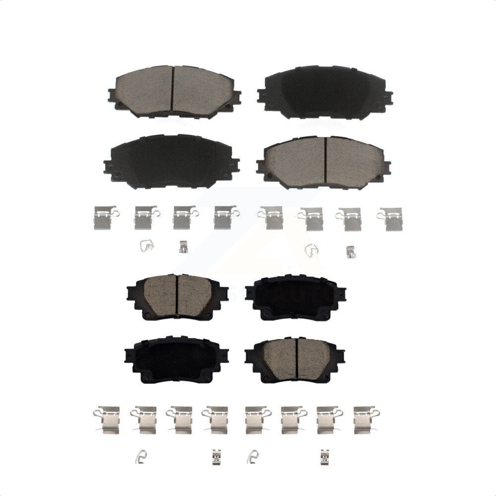 Front Rear Ceramic Brake Pads Kit For 2019 Toyota Corolla 1.8L With Electric Parking KCX-100536