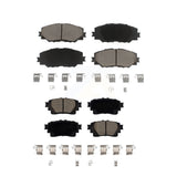 Front Rear Ceramic Brake Pads Kit For 2019 Toyota Corolla 1.8L With Electric Parking KCX-100536