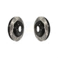 Front Coated Drilled Slotted Disc Brake Rotors Pair For Chevrolet Traverse GMC Acadia Buick Enclave Saturn Outlook Limited KD-100003
